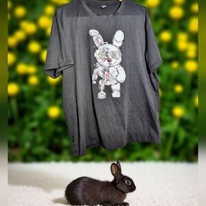 Robot Rabbit XXL Graphic T-shirt By Manfinity